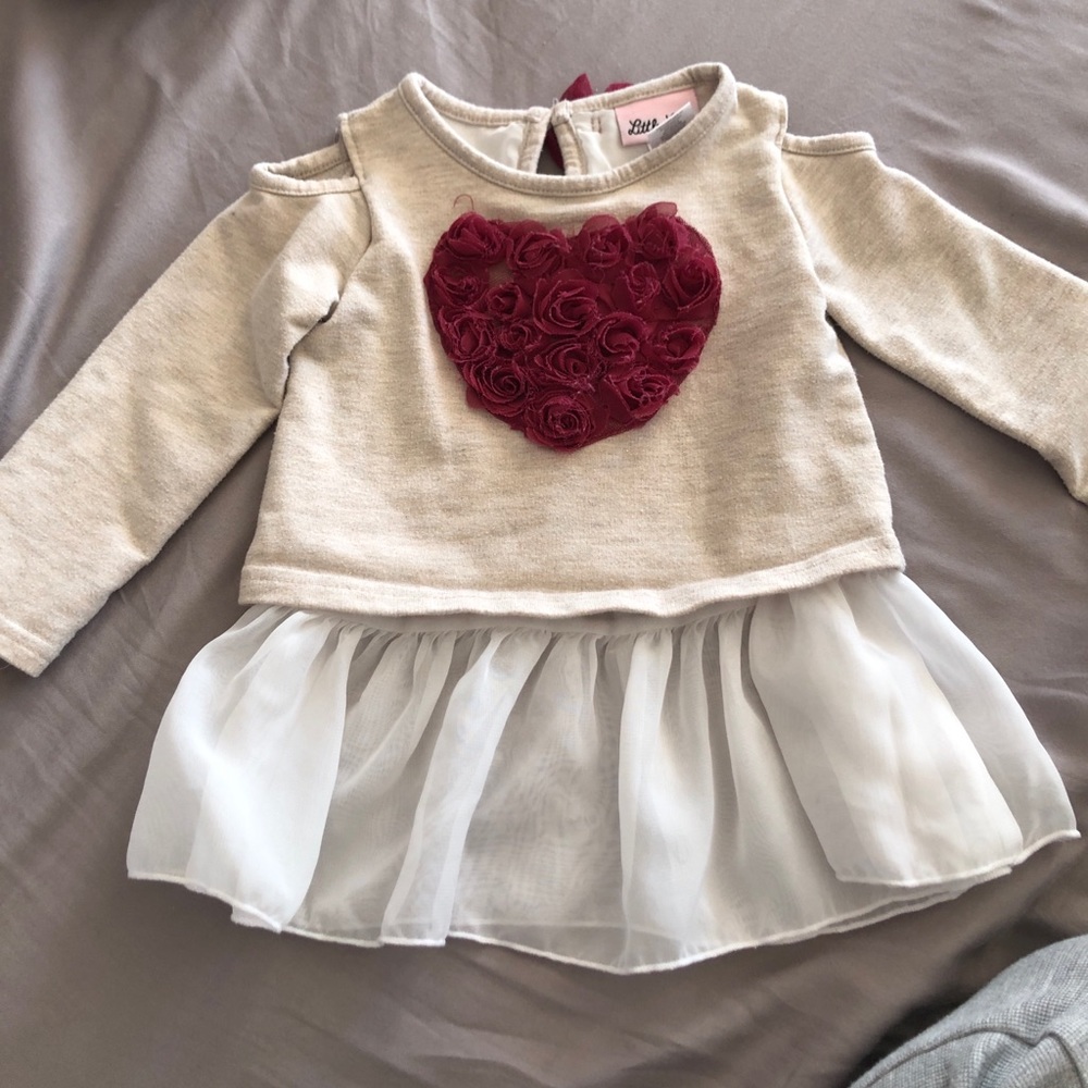 2T open shoulder dress